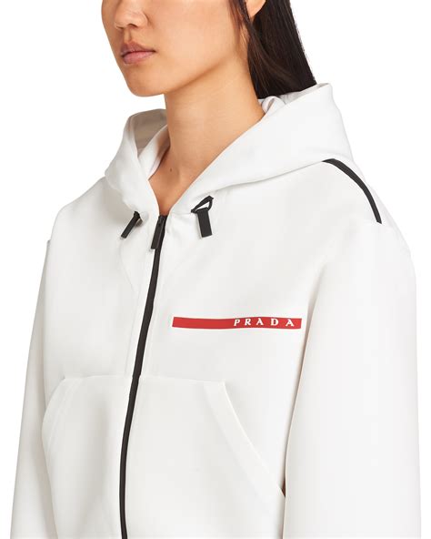 prada hoodie womens|prada white hoodie.